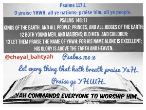 The Nations Will Worship Yah too! and many now do