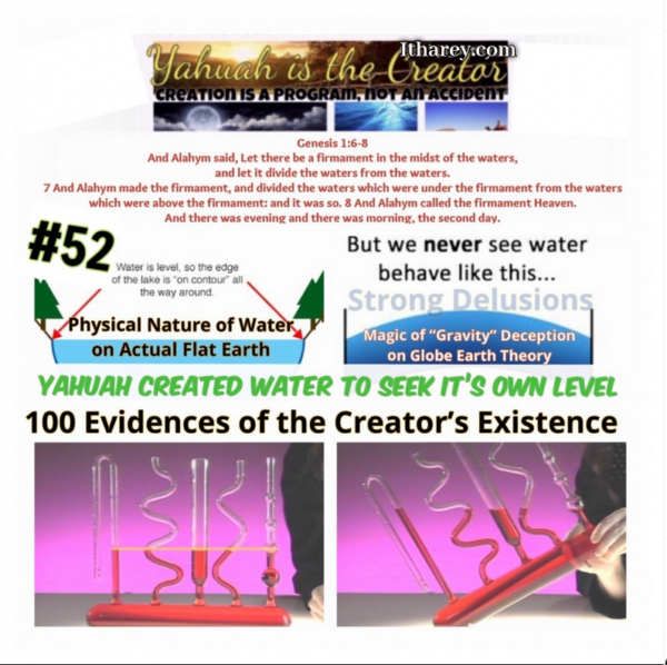 Evidence #52 Proof Yahuah Exists / Yahuah Created Water in the Liquid State to Level it selfOut