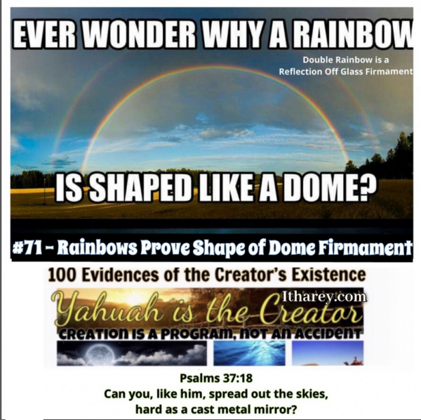Evidence #71 - Proof Yahuah Exists/ Rainbows Prove Shape of Dome