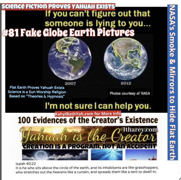 Evidence #81 - Proof Yahuah Exists / Fake Globe Pictures