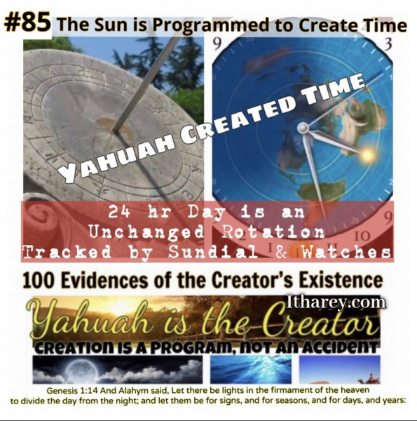 Evidence #85 - Proof Yahuah Exists - The Sun Cycles 24 hours Indicating a Day