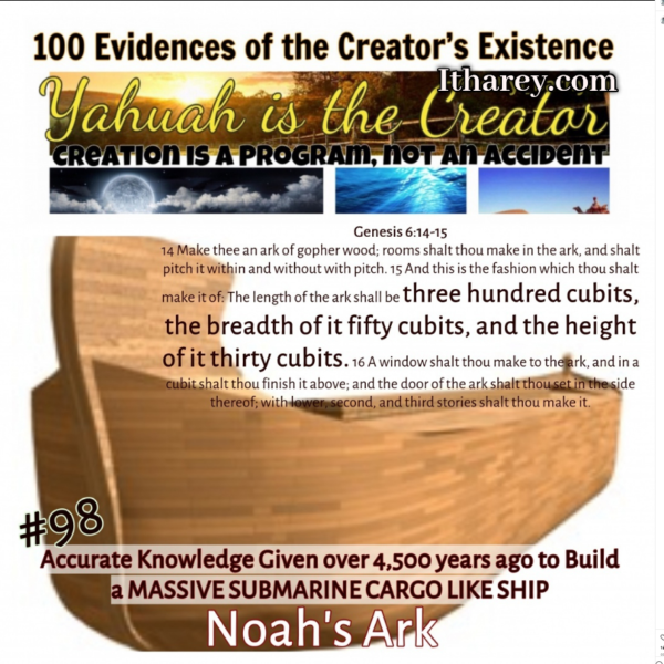 Evidence #98 - Proof Yahuah Exists - Noah's Ark