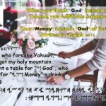 Isaiah 65:11 – Forsaking Yahuah for גד God of Money מני